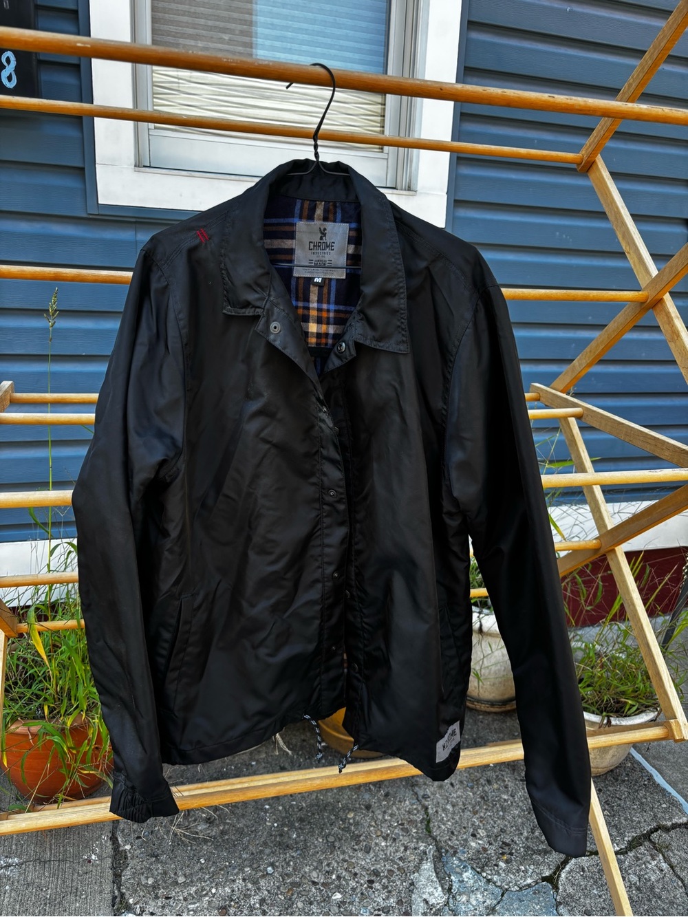 Chrome Industries Men’s Black Lightweight Coach Jacket